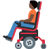 🧑🏿‍🦼 person in motorized wheelchair: dark skin tone display on Twitter